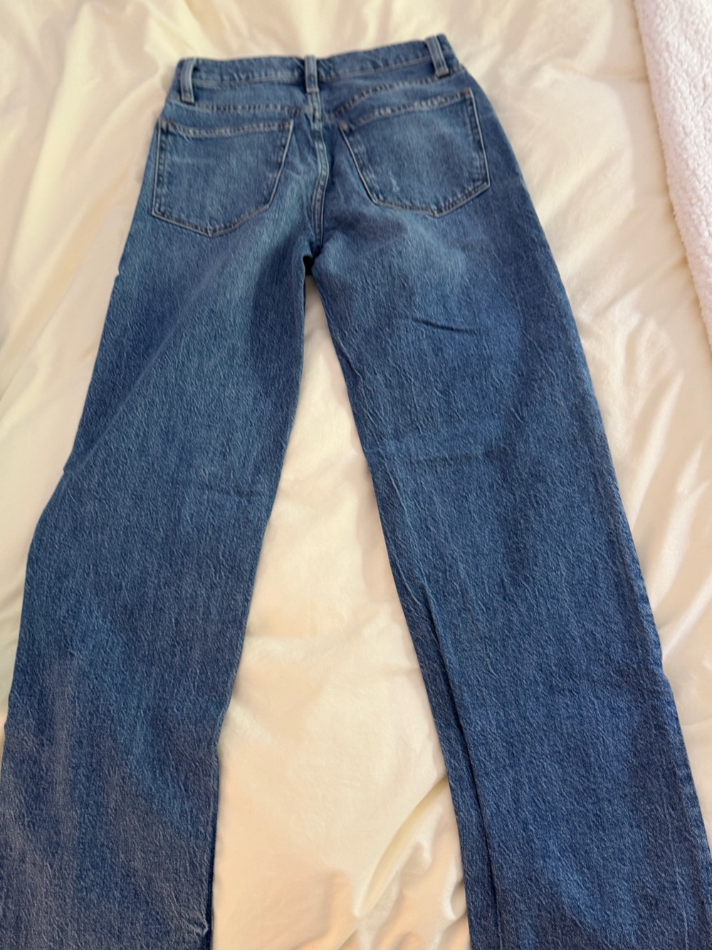 Joe's Jeans Straight-Leg High rise Mid-Blue Denim - Picture 3 of 4